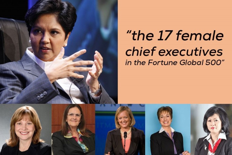 The 17 female chief executives in the forture glory