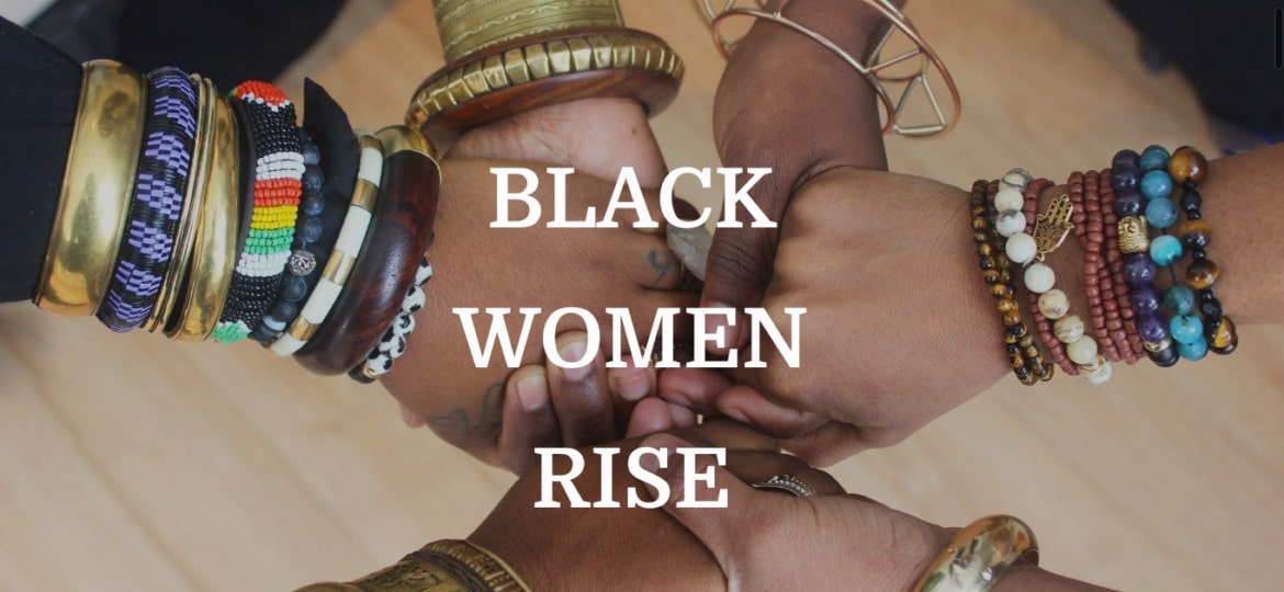 Women's fist reunited (black women rise)
